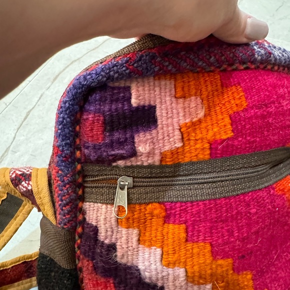 Unisex shoulder bag Kilim handcrafted Persian tapestry handwoven shoulder bag - Picture 4 of 13